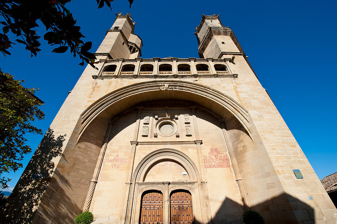 Facade Of San Andres Church, Elciego, Basque Country, Spain