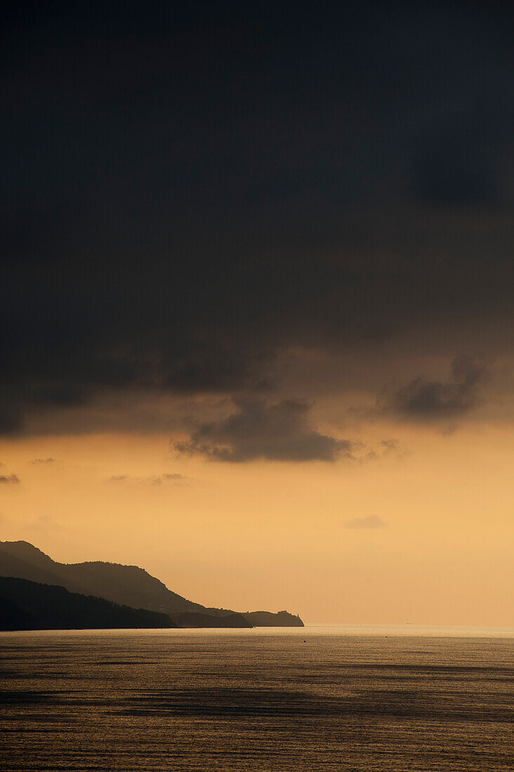 Sunset From Mirador De La Hilandera, Deba, Basque Country, Spain