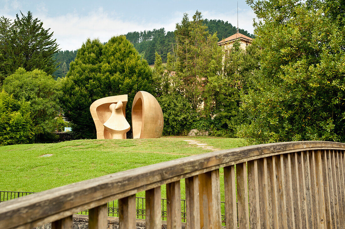 Large Figure In A Shelter, Henry Moore's Sculpture In Parque De Los Pueblos De Europa, Gernika-Lumo, Basque Country, Spain