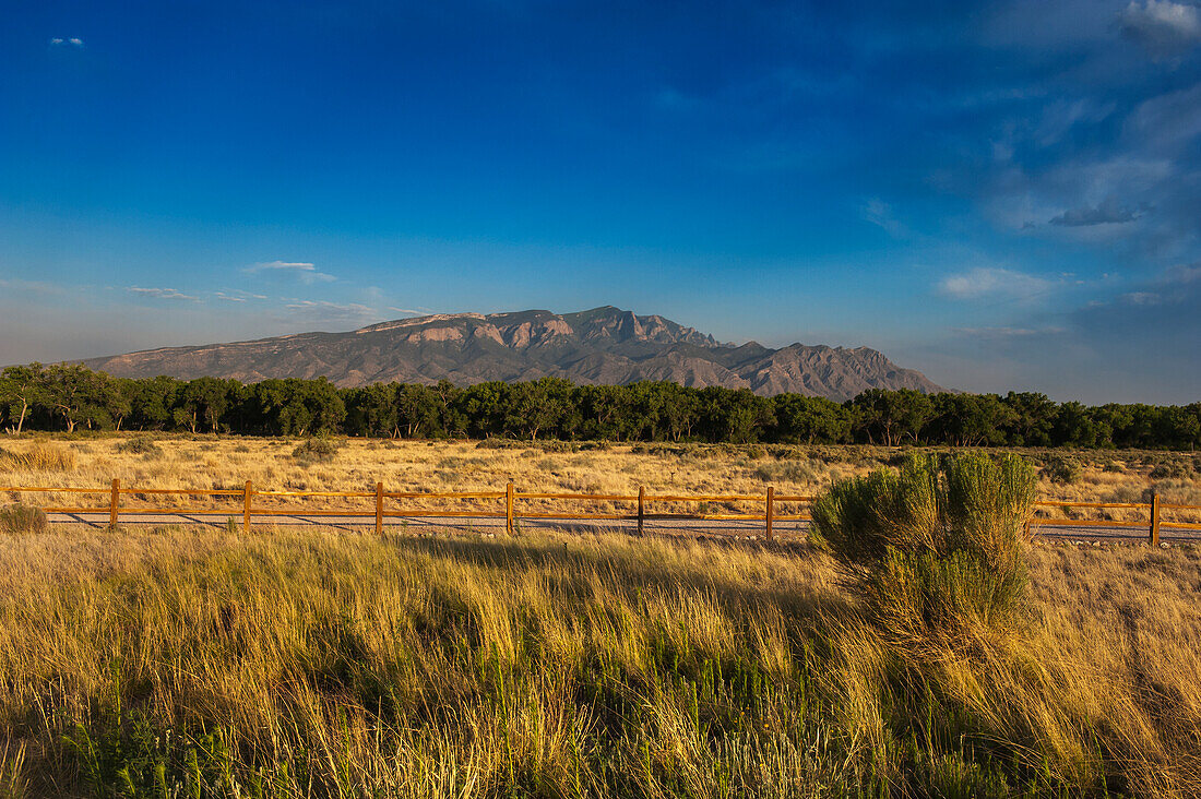 Sandia Mountains in der Nähe von Santa Fe und Albuquerque, New Mexico, USA