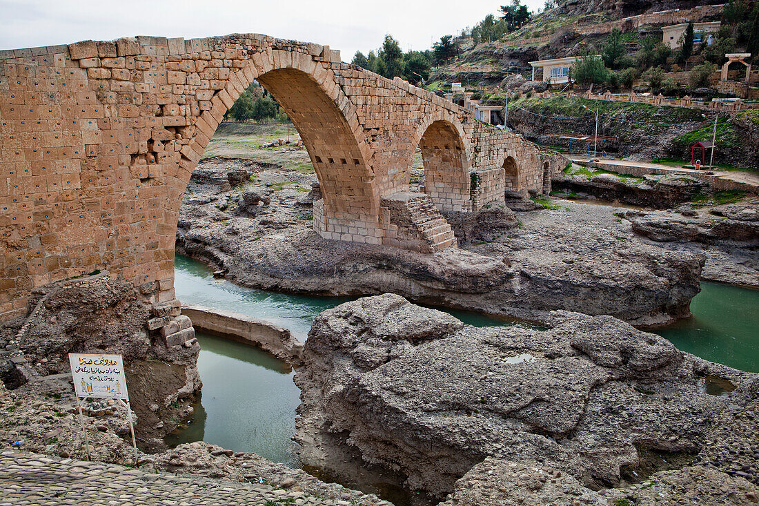 Details der Dalal-Brücke in Zakho, Irakisch-Kurdistan, Irak