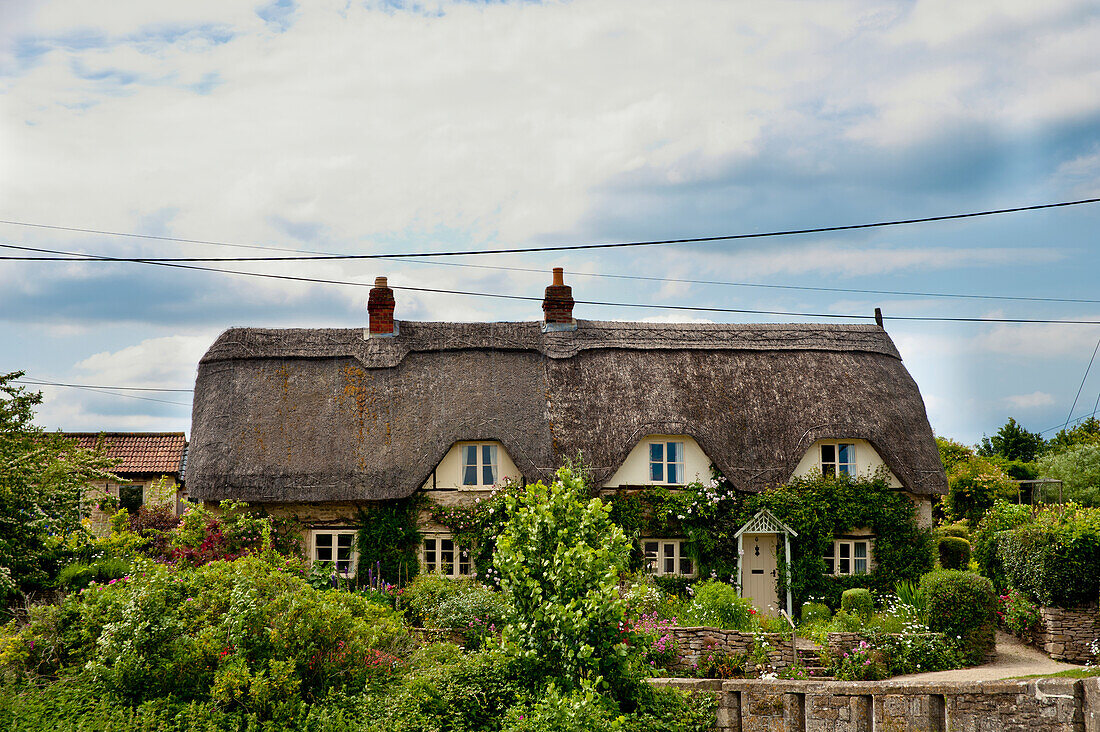 Altes Haus in Lacock, Wiltshire, Großbritannien