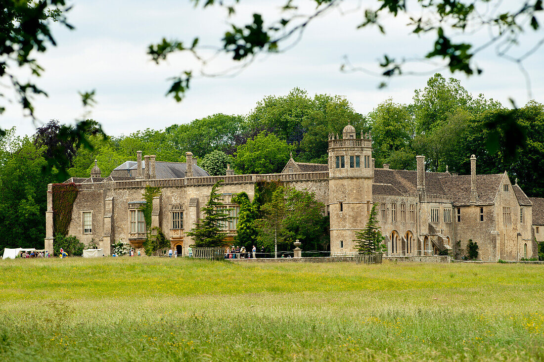 Views Of Lacock Abbey In Lacock At Wiltshire, Uk