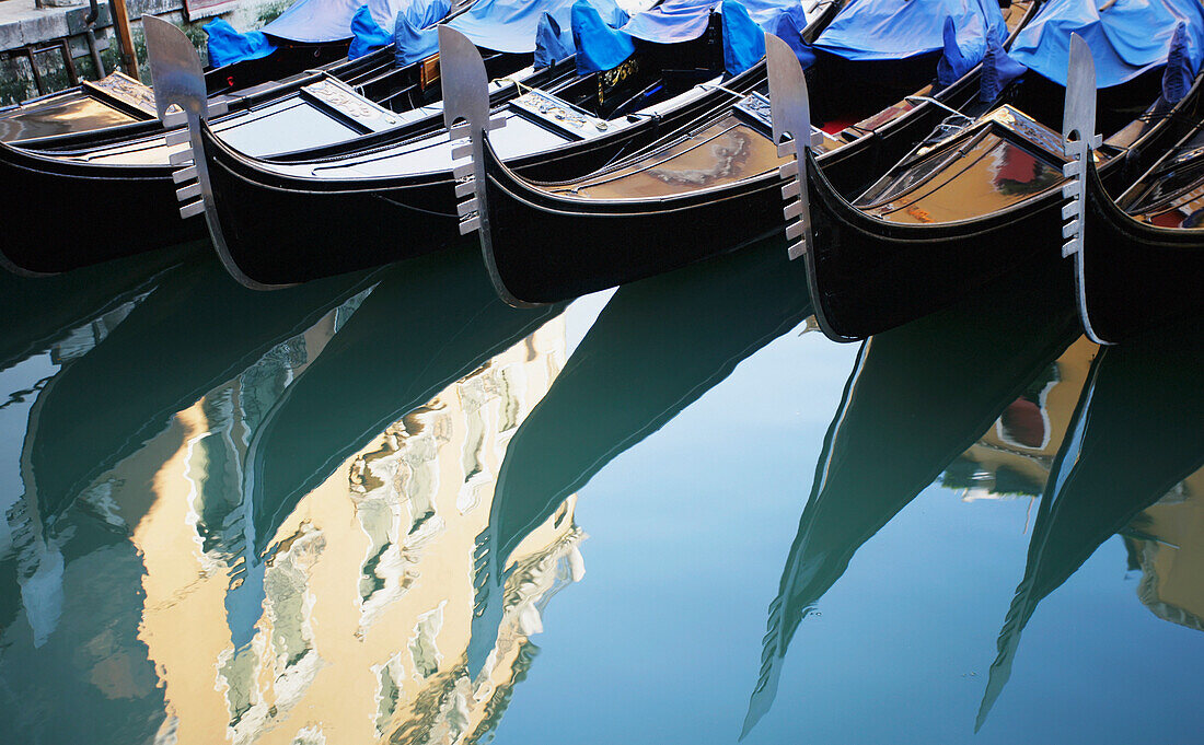 Gondola On Canal, Venice, Italy.