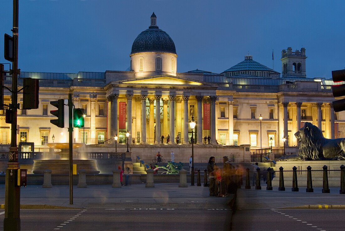 National Gallery, Trafalgar Square, London, England, Vereinigtes Königreich.