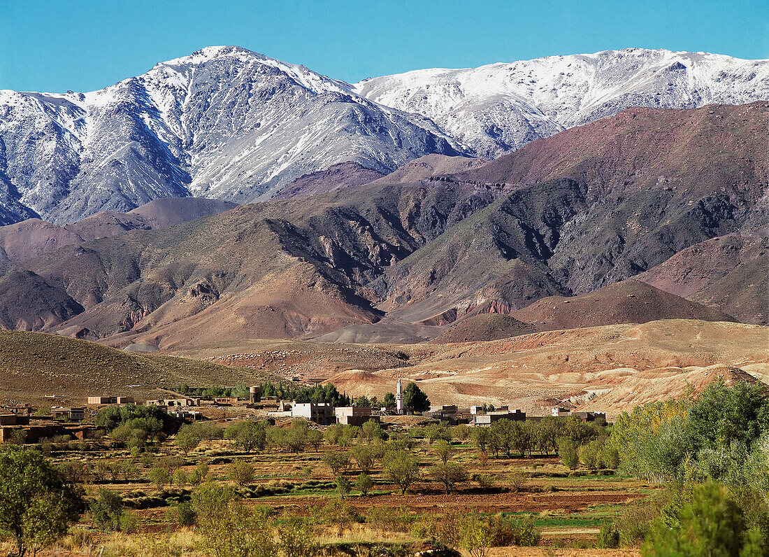 Morocco, Landscape; Atlas Mountains