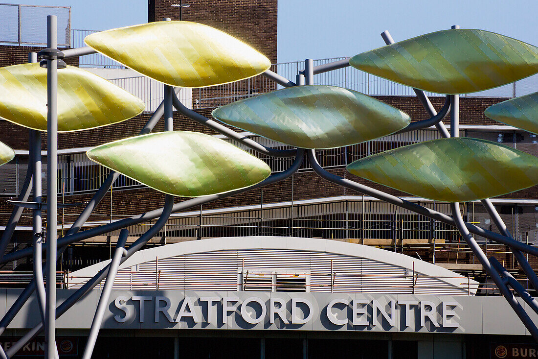 United Kingdom, View of Stratford Center; London