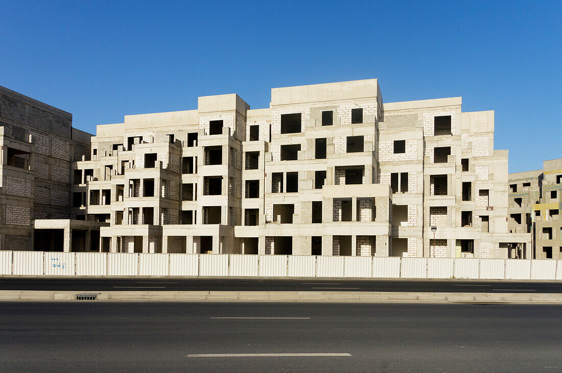 United Arab Emirates, Abandoned construction site of apartment building; Dubai