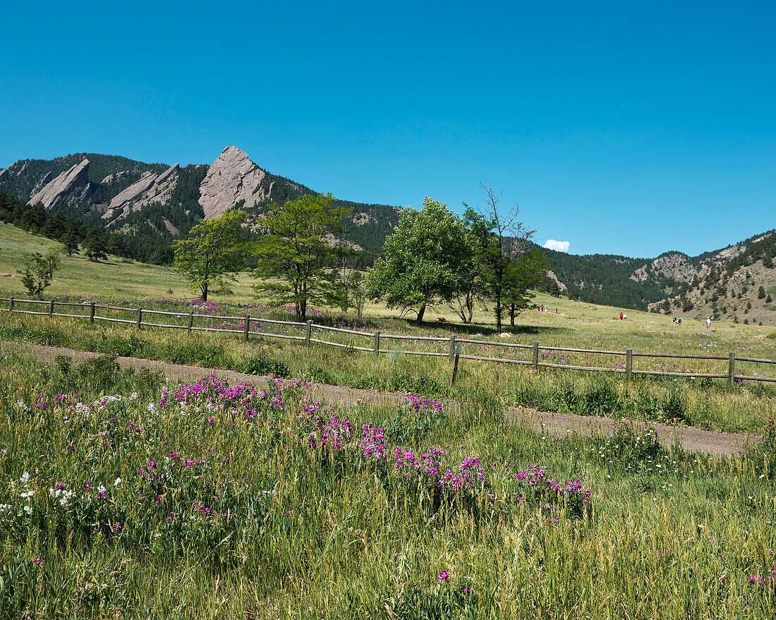 USA, Colorado, Chautauqua Park und Bergpfad; Boulder