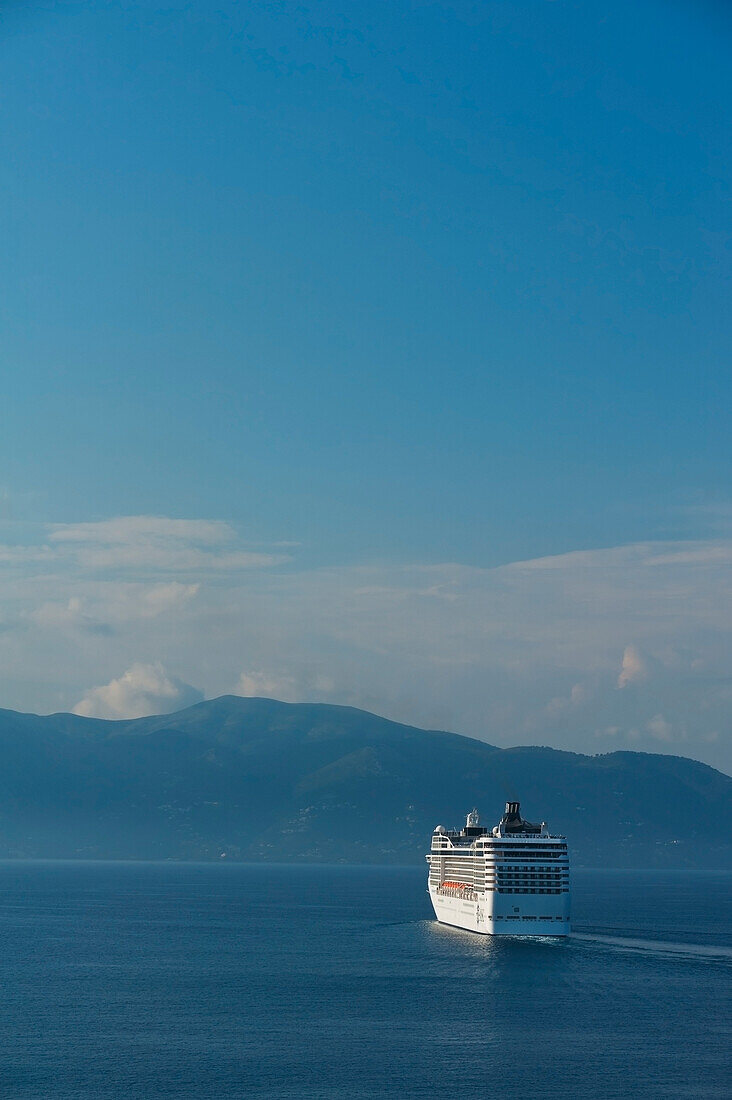 Greece, Large cruise ship; Corfu