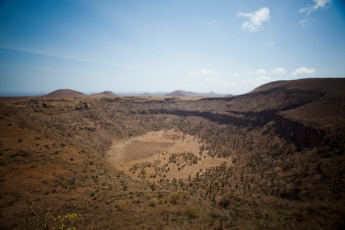 Kenya, Extinct Volcanic crater; Marsabit