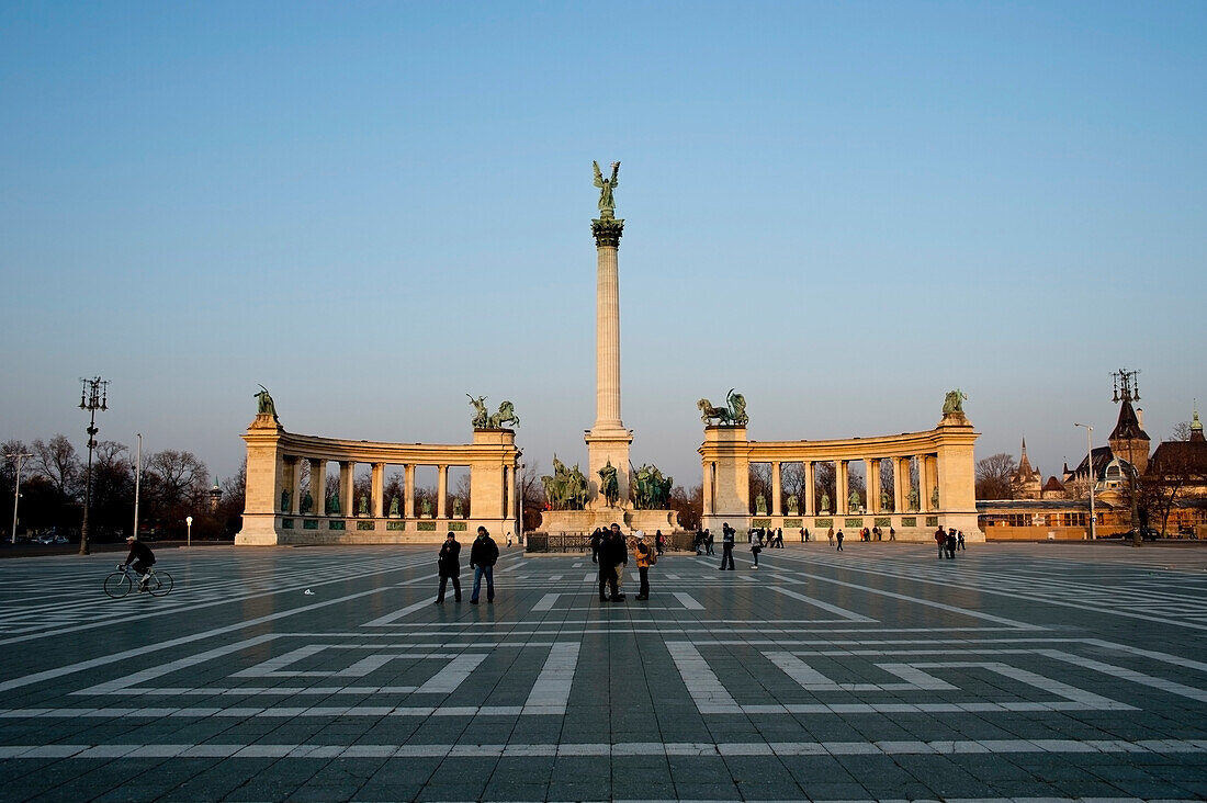 Heroes Square And Millennium Memorial, Budapest, Hungary