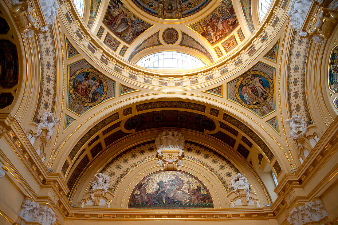 Interior Of Szechenyi Baths, Budapest, Hungary