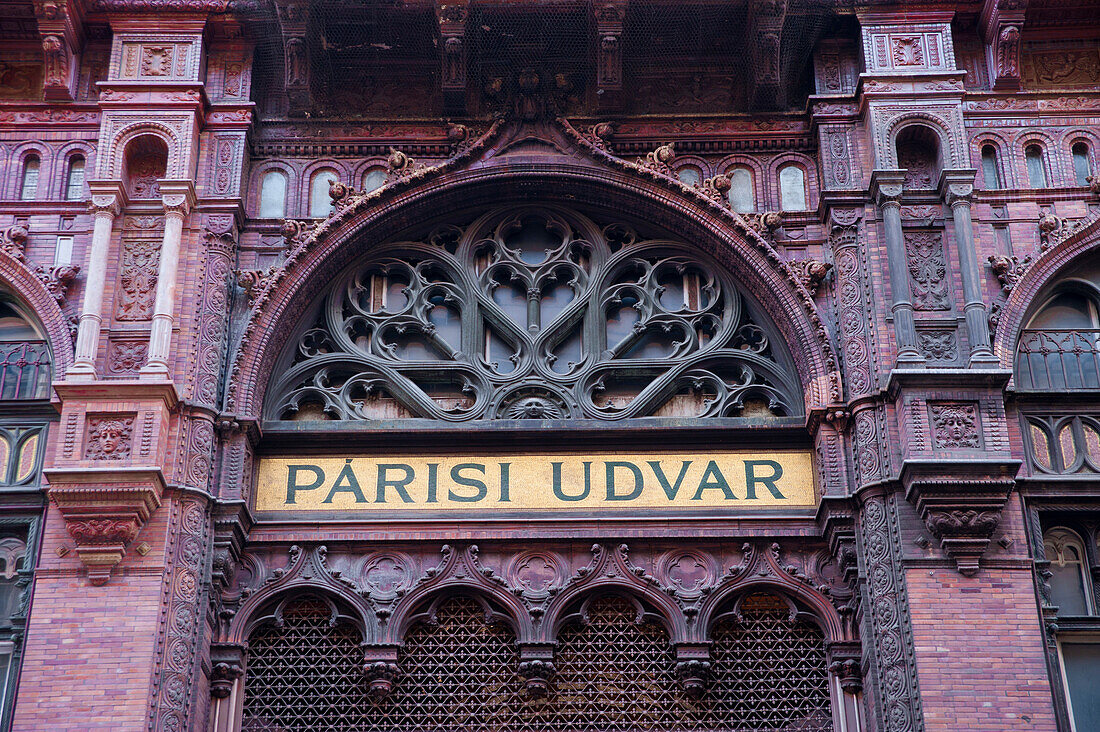 Parisi Udvar Department Store, Example Of Art Nouveau Architecture, Budapest, Hungary