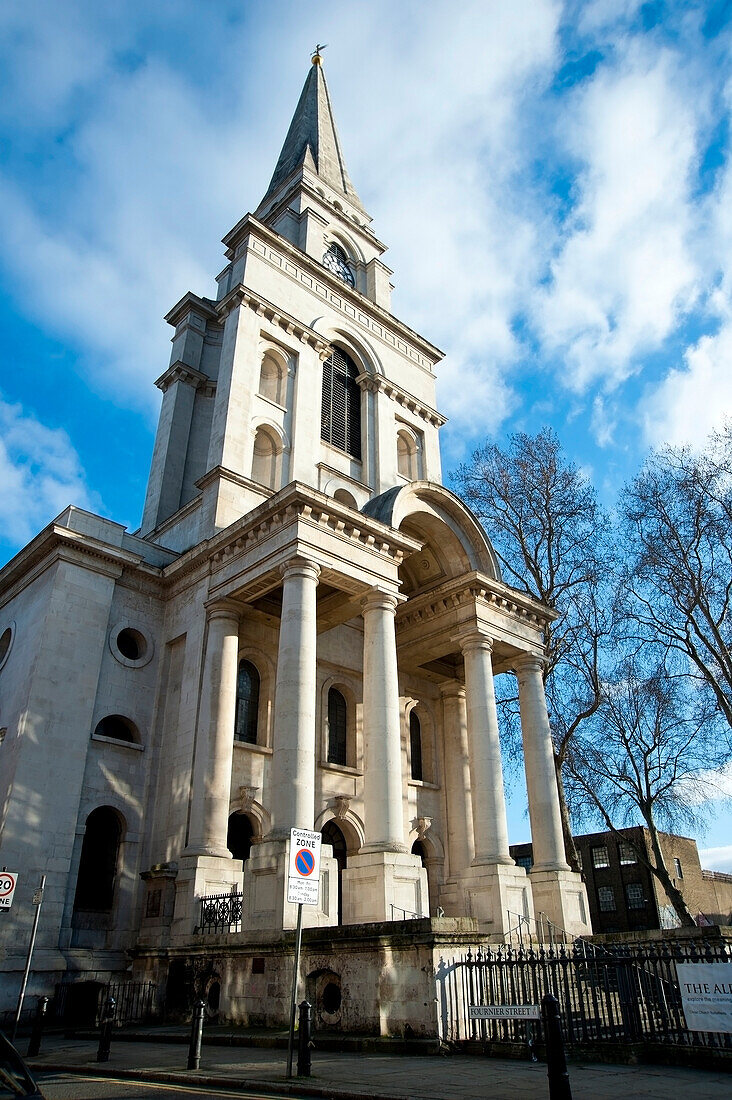 Spitalfields Church in East London, London, UK