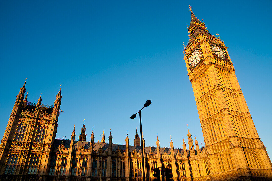 Big Ben at dawn, London, UK