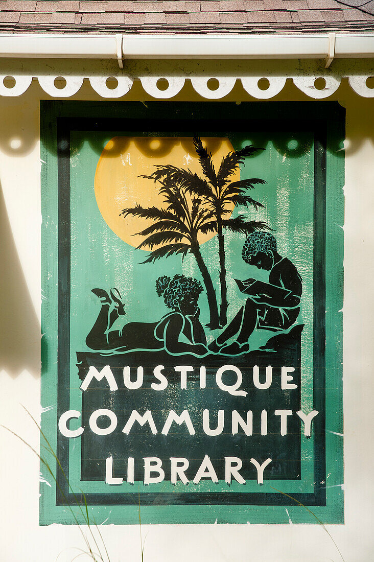 Mustique Community Library, Mustique Island, St Vincent And The Grenadines, West Indies