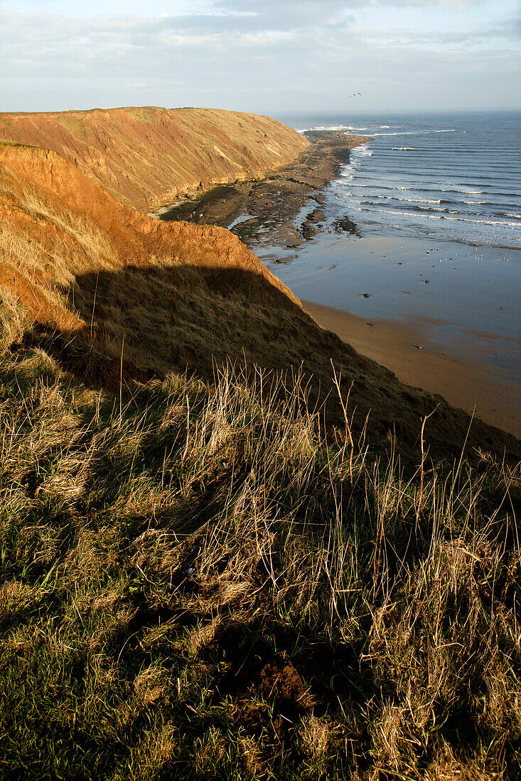 Filey Brig, A Distinctive Feature Of The Yorkshire Coast; Filey, Yorkshire, England