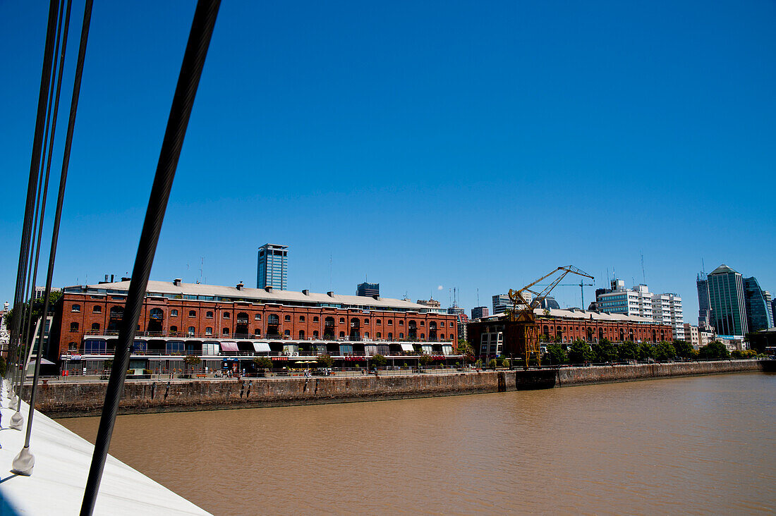 Puente De La Mujer By Architect Santiago Calatrava, Puerto Madero, Buenos Aires, Argentina