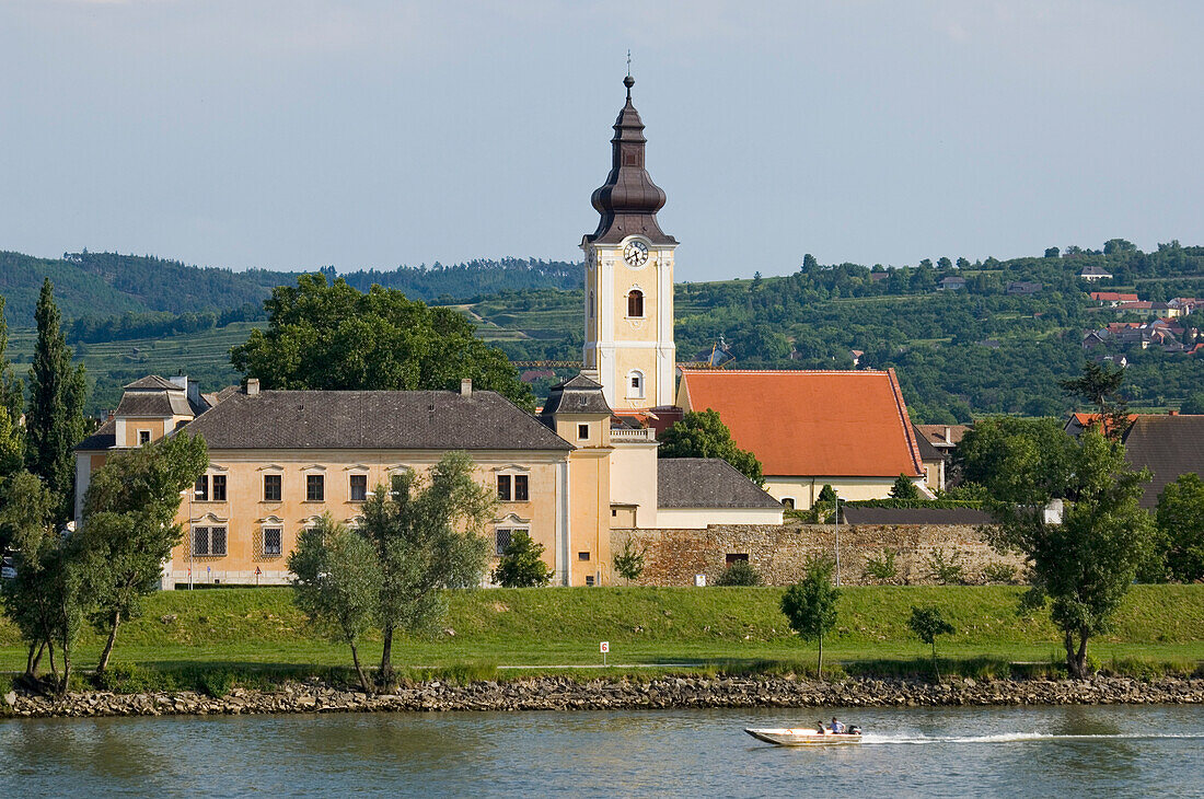 Europa, Österreich, Wachau, Kirche Mautern bei Krems an der Donau