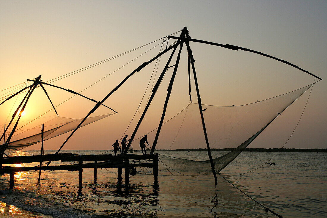Chinese Fishing Nets, Fort Cochin; Kochi, Kerala, India