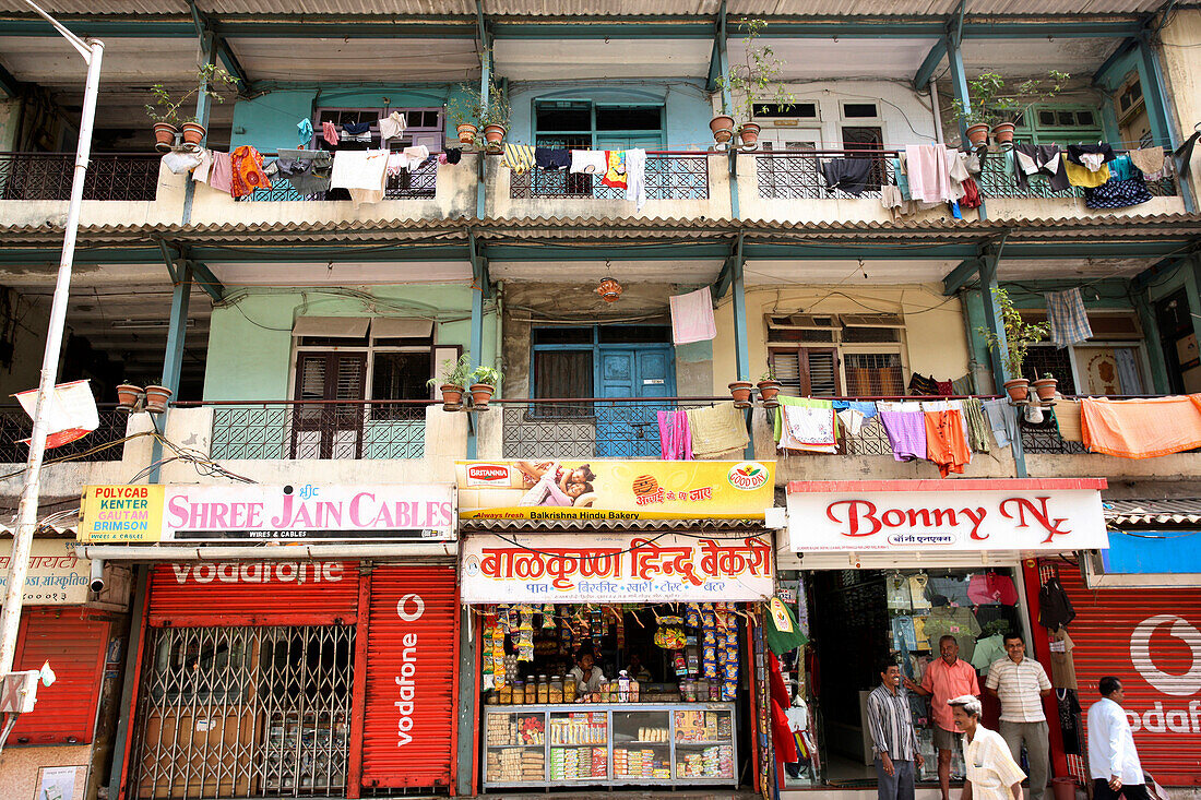 Chawl-Wohnungen im Mühlenviertel; Mumbai, Indien