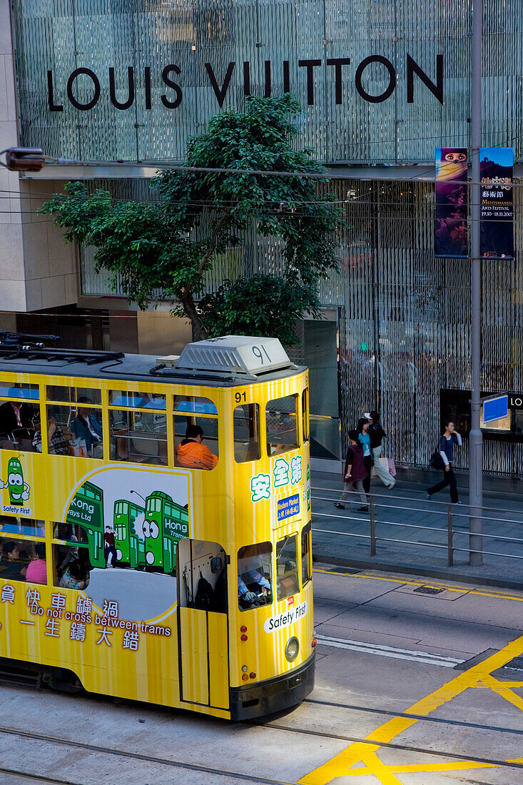 Asien, China, Hongkong, Zentrale Straßenbahnen