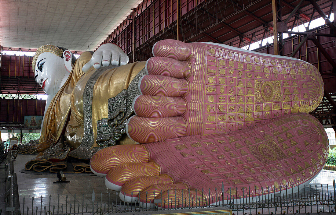 Large Feet Of The Statue Of Buddha; Rangoon, Burma