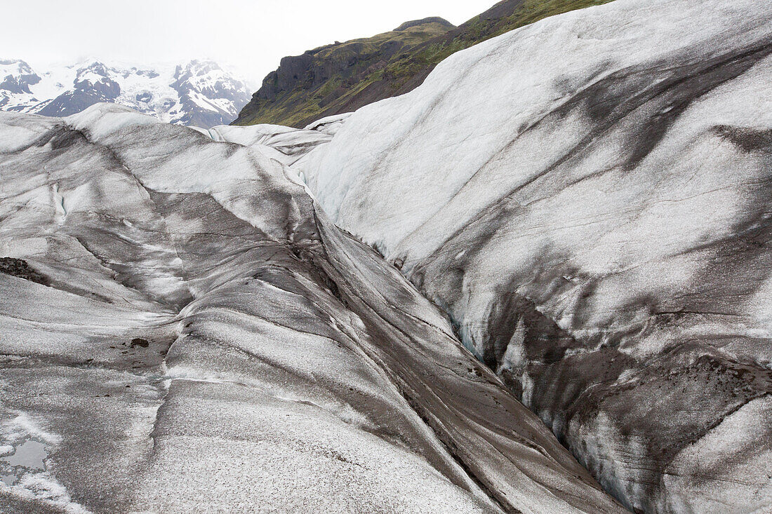 Ein Blick auf den Skaftafell-Gletscher; Skaftafell-Nationalpark, Island