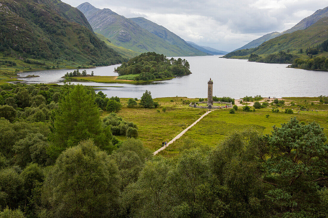 The Glenfinnan Monument; Glenfinnan, Inverness-shire, Scotland