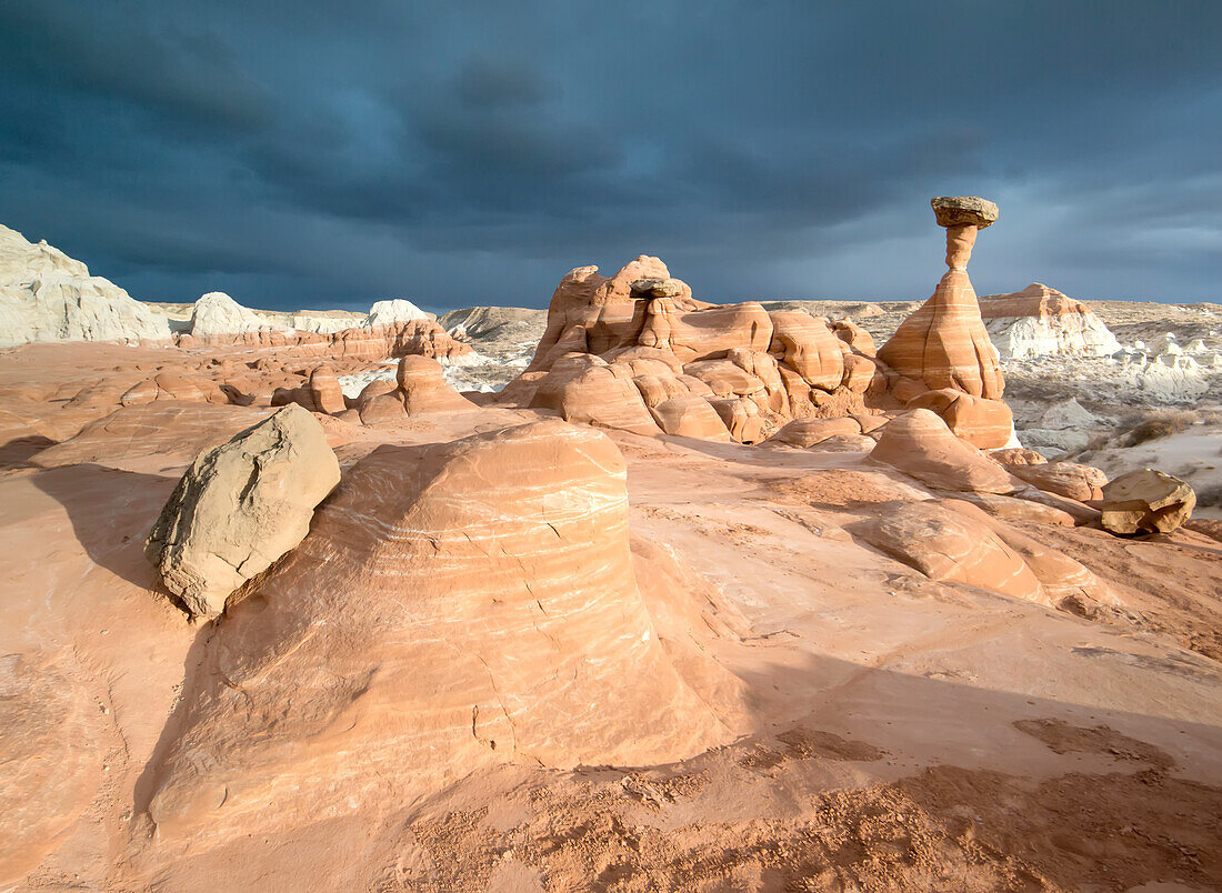 Toadstool hoodoos at Grand Staircase-Escalante National Monument in Utah.