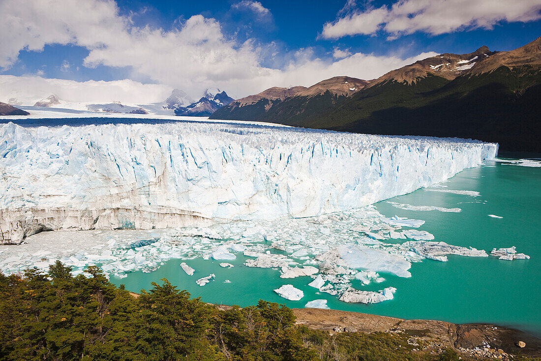 Perito Moreno Gletscher, Los Glaciares National Park, nahe El Calafate; Patagonien, Argentinien