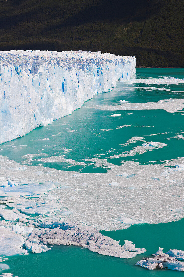 Detail of the Perito Moreno Glacier, Los Glaciares National Park, near El Calafate; Patagonia, Argentina