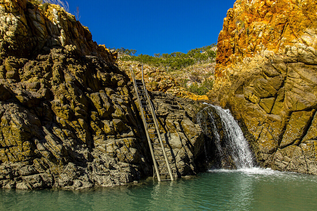 A boat landing on Crocodile Creek in the Kimberley Region of Northwest Australia.