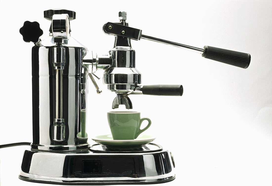 Espresso Machine with Espresso Cup