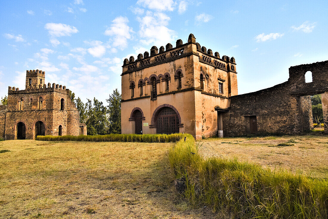 Adiam Seghed Iyasu's Castle, 1682-1706, die Fasil Ghebbi Festung in Gondar, Amhara Region; Äthiopien