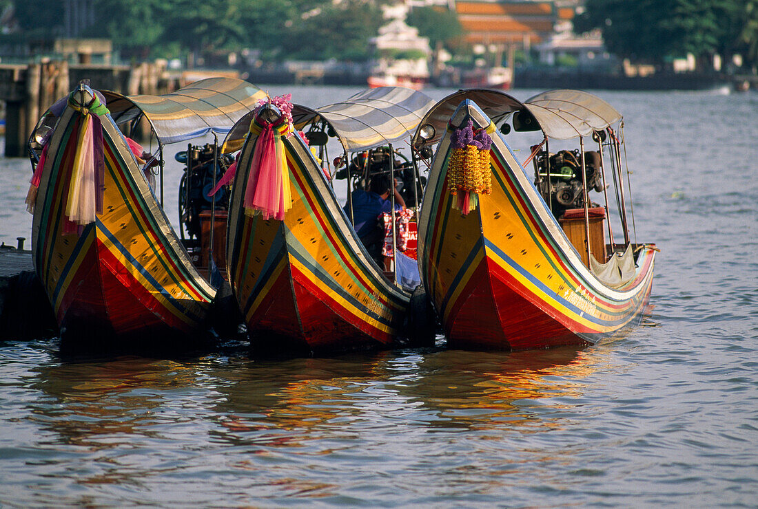 Water taxis in Bangkok; Bangkok, Thailand