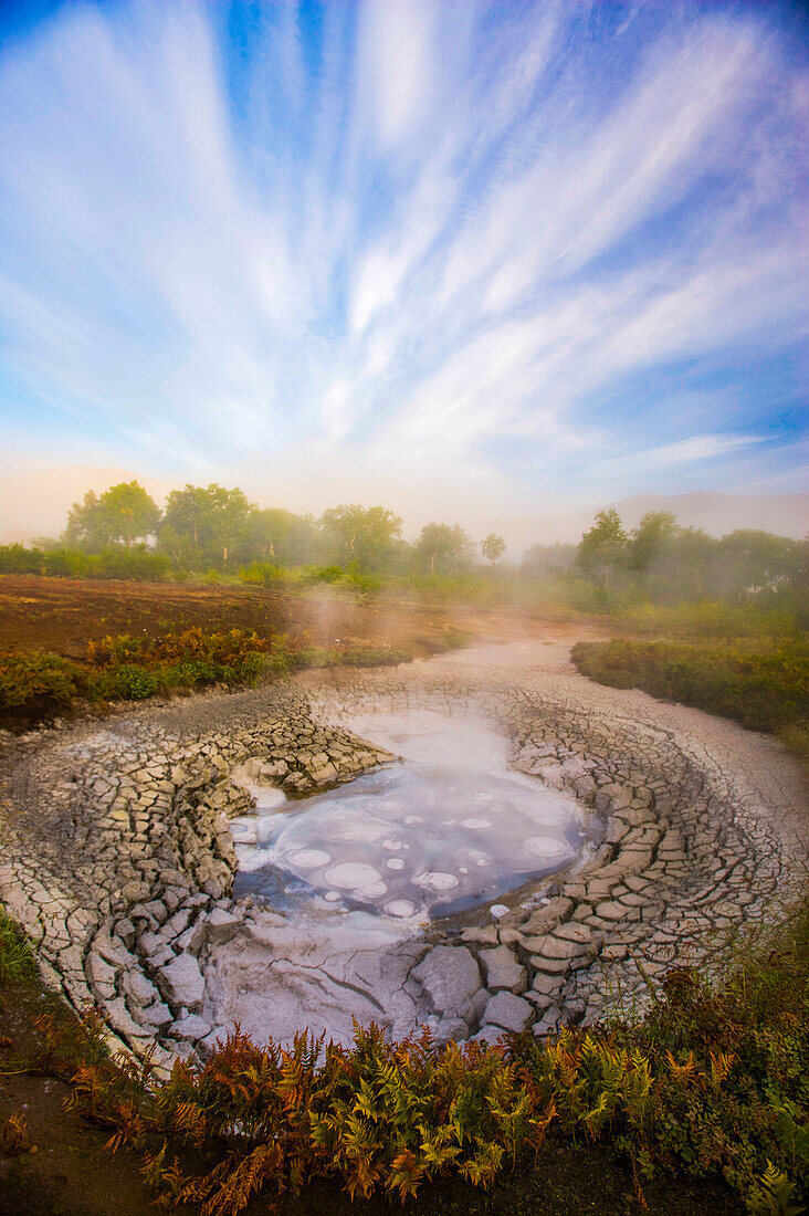 Mud pot in the Uzon caldera, Kronotsky Nature Reserve, Russia; Kronotsky Zapovednik, Kamchatka, Russia