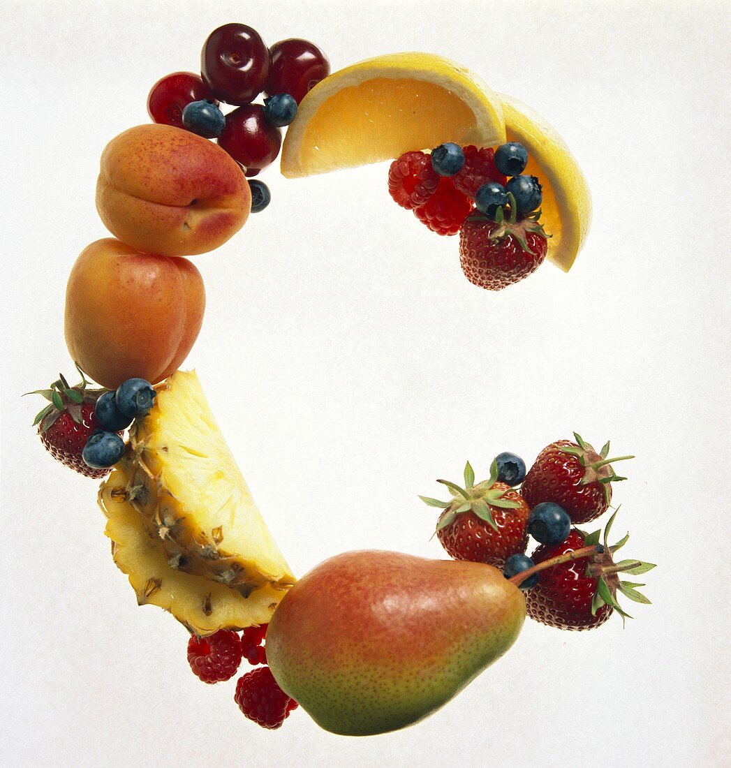 Buchstabe C aus Früchten