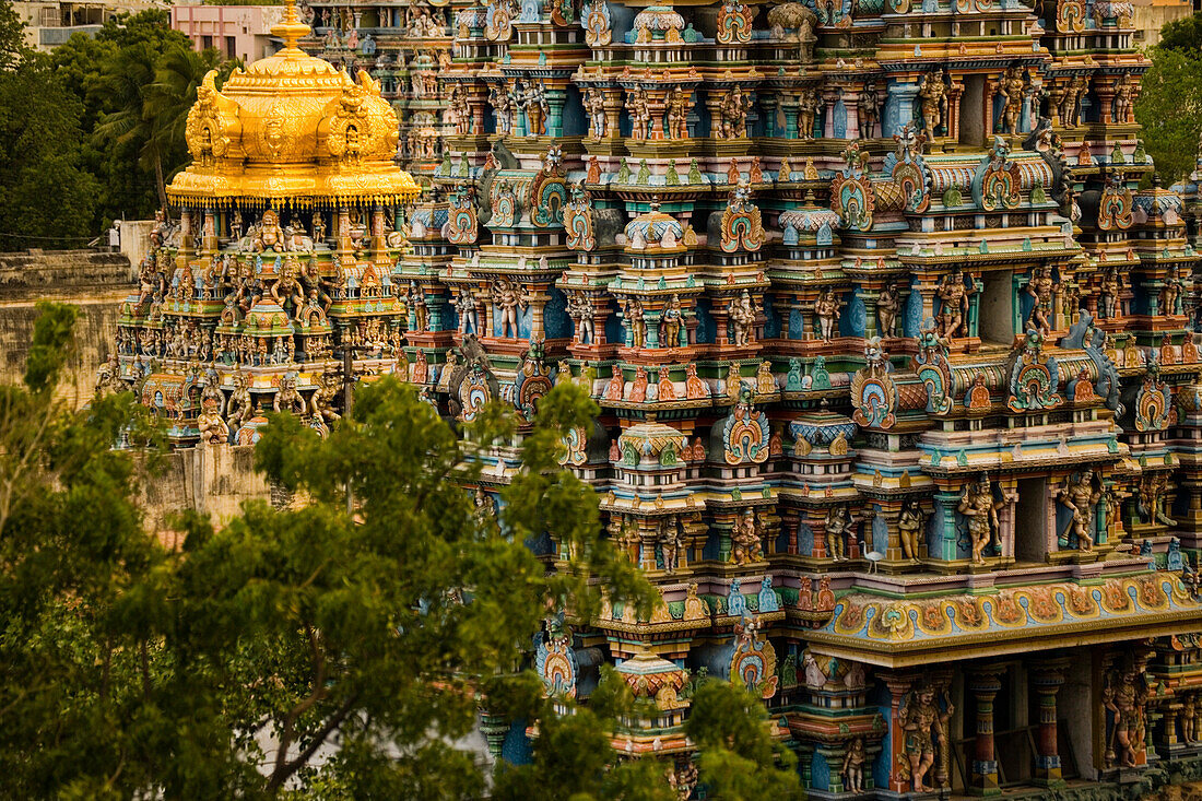 Statues at the Meenakshi Temple; Madurai, Tamil Nadu, India