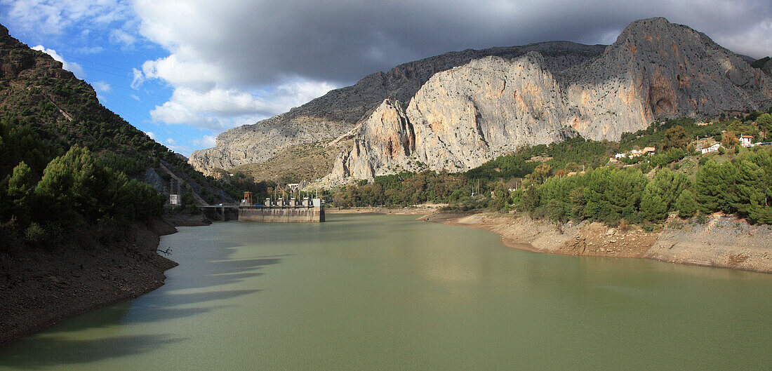 Power Generating Station Near Pantano Del Chorro; Andalusia Spain