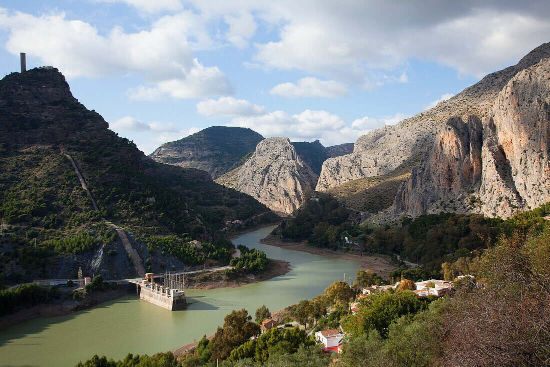 Power Generating Station Near Pantano Del Chorro; Andalusia Spain