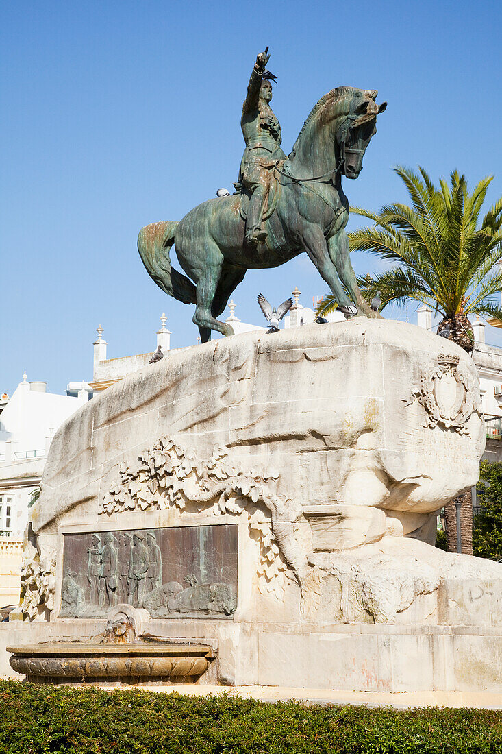 An Equestrian Statue; San Fernando Andalusia Spain