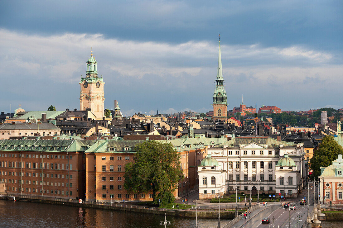 Blick auf Gamla Stan, die alte Stadt; Stockholm Schweden