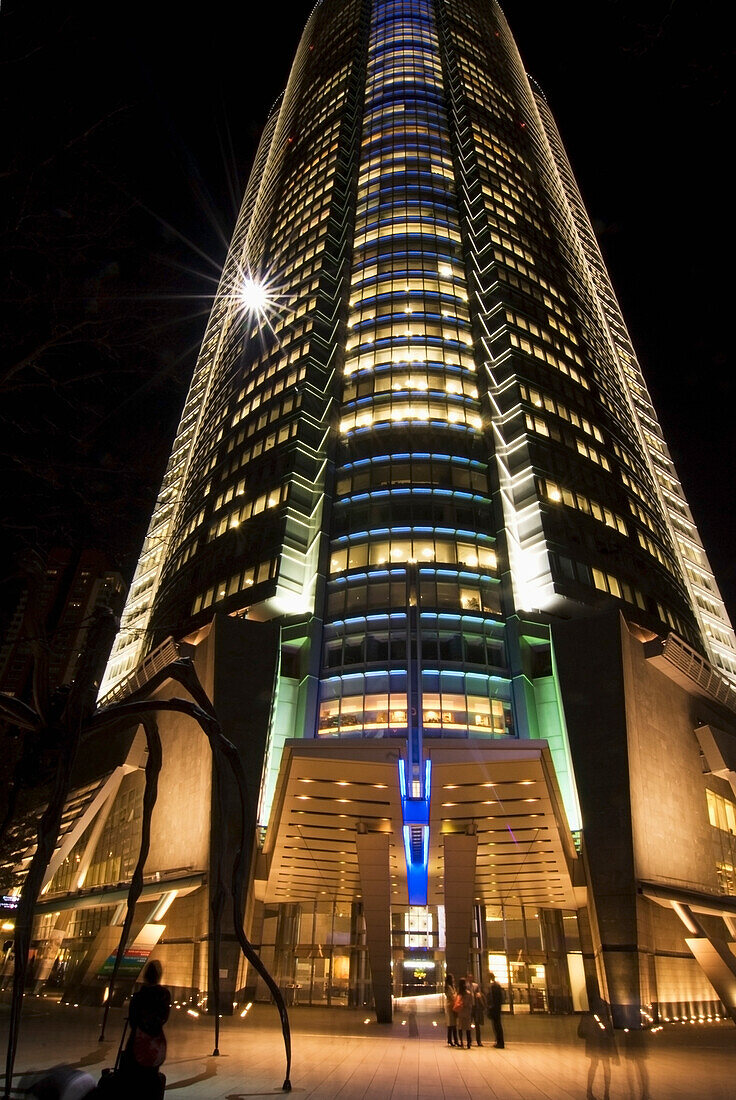 The Tower Of Rappongi Hills At Night; Tokyo, Japan