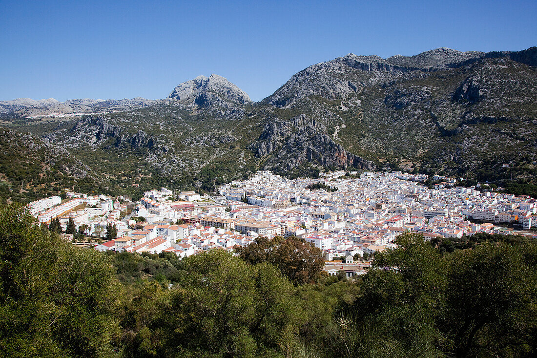 A Whitewashed Town In A Valley; Ubrique, Andalusia, Spain