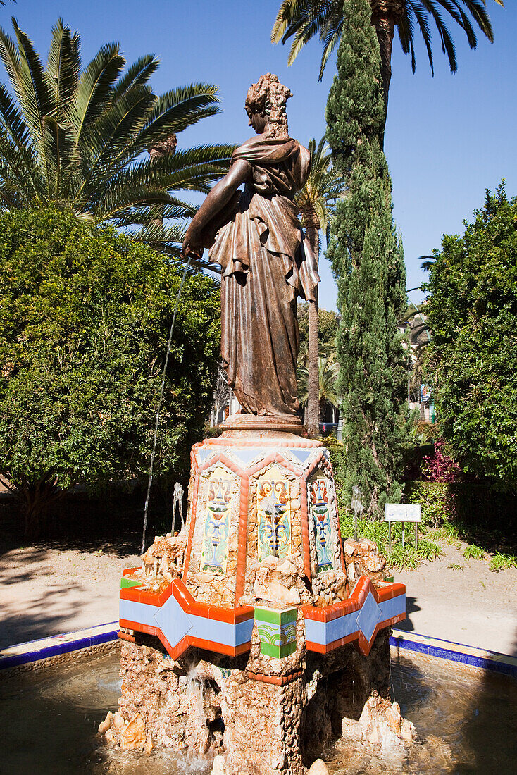 Water Fountain; Malaga, Andalusia, Spain