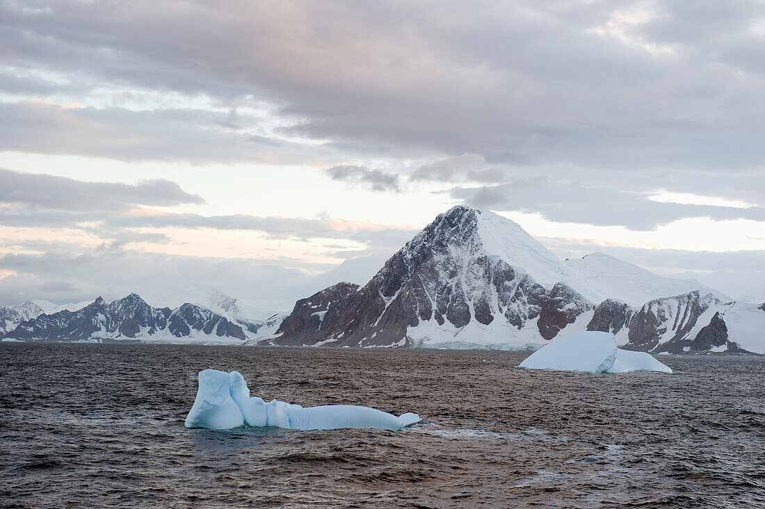 Icebergs Off The Coast; Antarctica