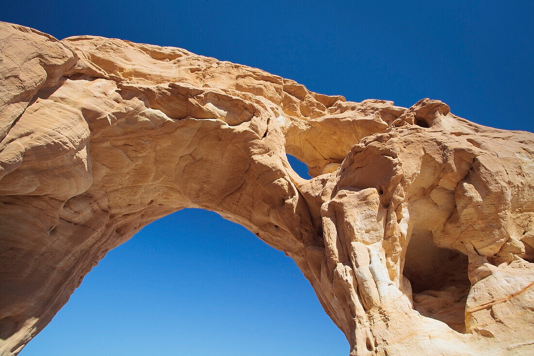 Arch In The Rock Formation; Timna Park Arabah Israel