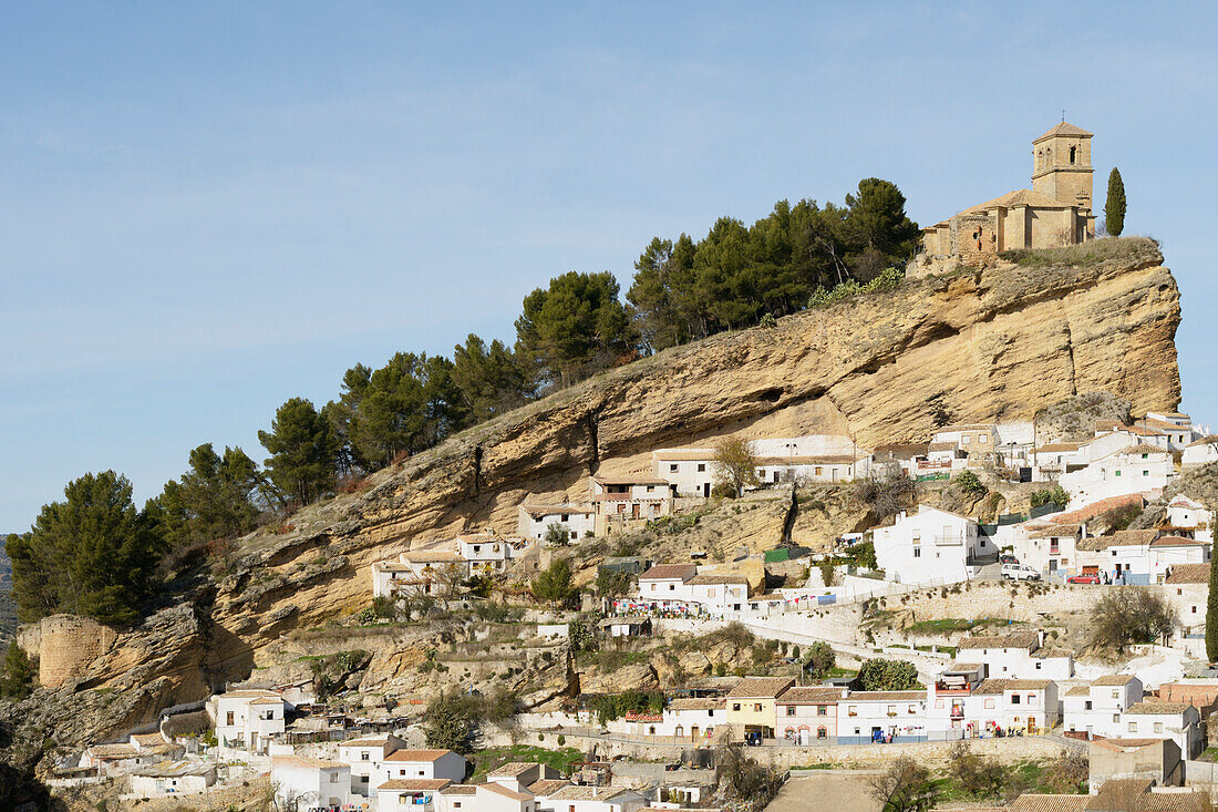 15Th Century Iglesia De La Villa Built On The Site Of A Nasrid Castle; Montefrio Granada Spain